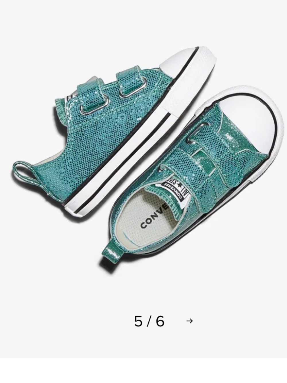 Converse | T7 | Chuck Taylor All Star 2V Toddler Green Sneakers – Low Top